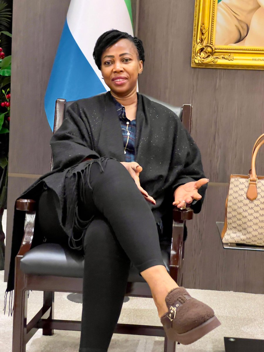 First Lady Fatima Maada Bio tweet media