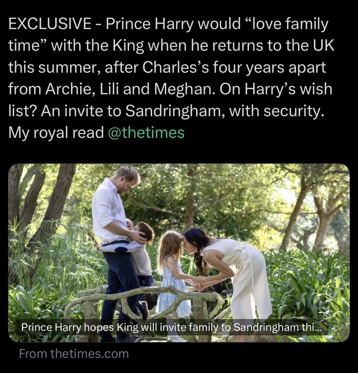 Harry, Meghan’s Spare tweet media