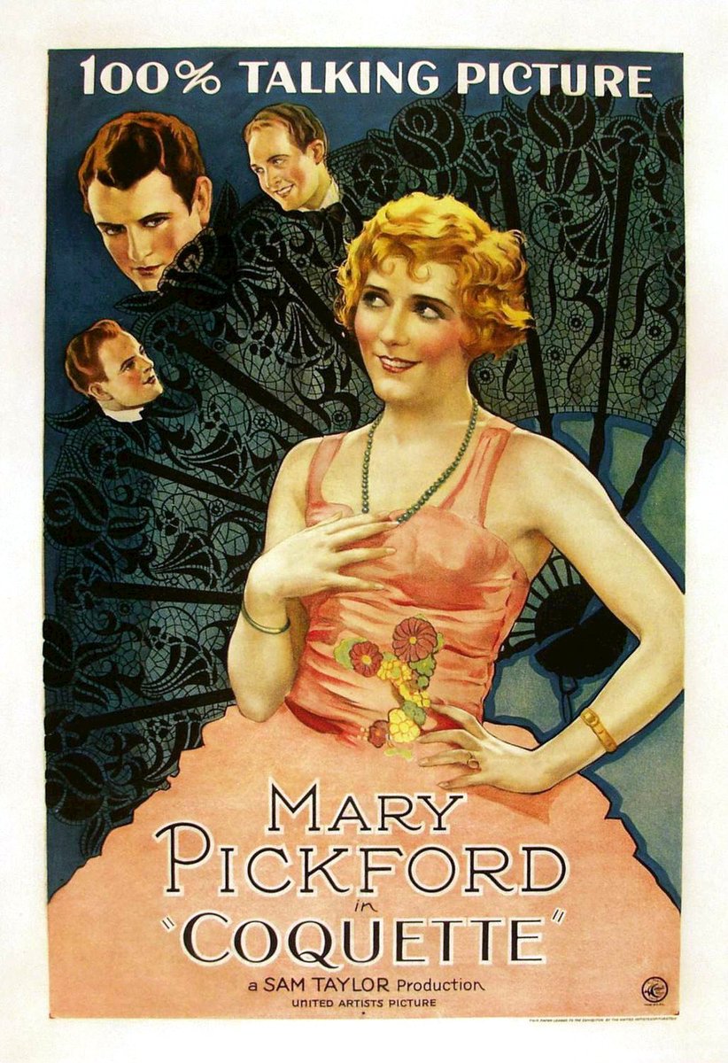 kristenklopez's tweet image. I know there was a lot of politics that went into the decision, but after finally watching COQUETTE (1929) the Academy should have to apologize for giving Mary Pickford that Oscar. She's terrible in an equally terrible movie. #tcmparty
