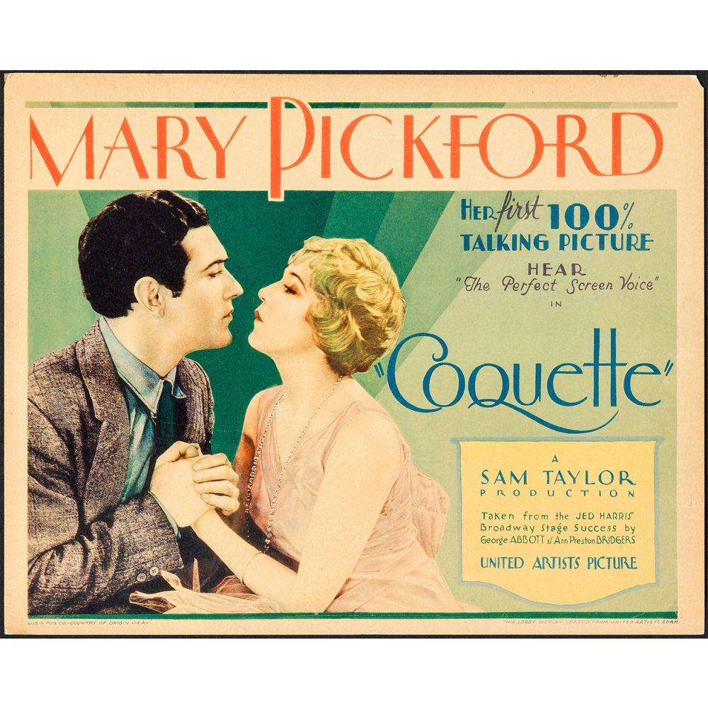 kristenklopez's tweet image. I know there was a lot of politics that went into the decision, but after finally watching COQUETTE (1929) the Academy should have to apologize for giving Mary Pickford that Oscar. She's terrible in an equally terrible movie. #tcmparty