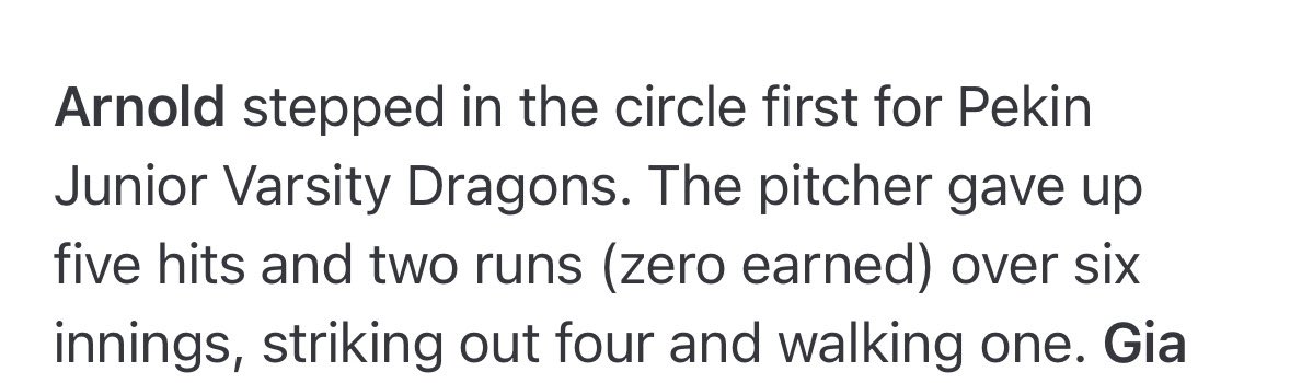 What a great first week of high school softball! The teams have played great this week and I am so proud of all my teammates! Ready for spring break and my 2nd week of Dragon softball! ❤️🖤🐉

My stats for the week:

Hitting:
17 PA| 12H | 7 1B | 2 2B | 3 HR | 11 RBI
.706 AVG |