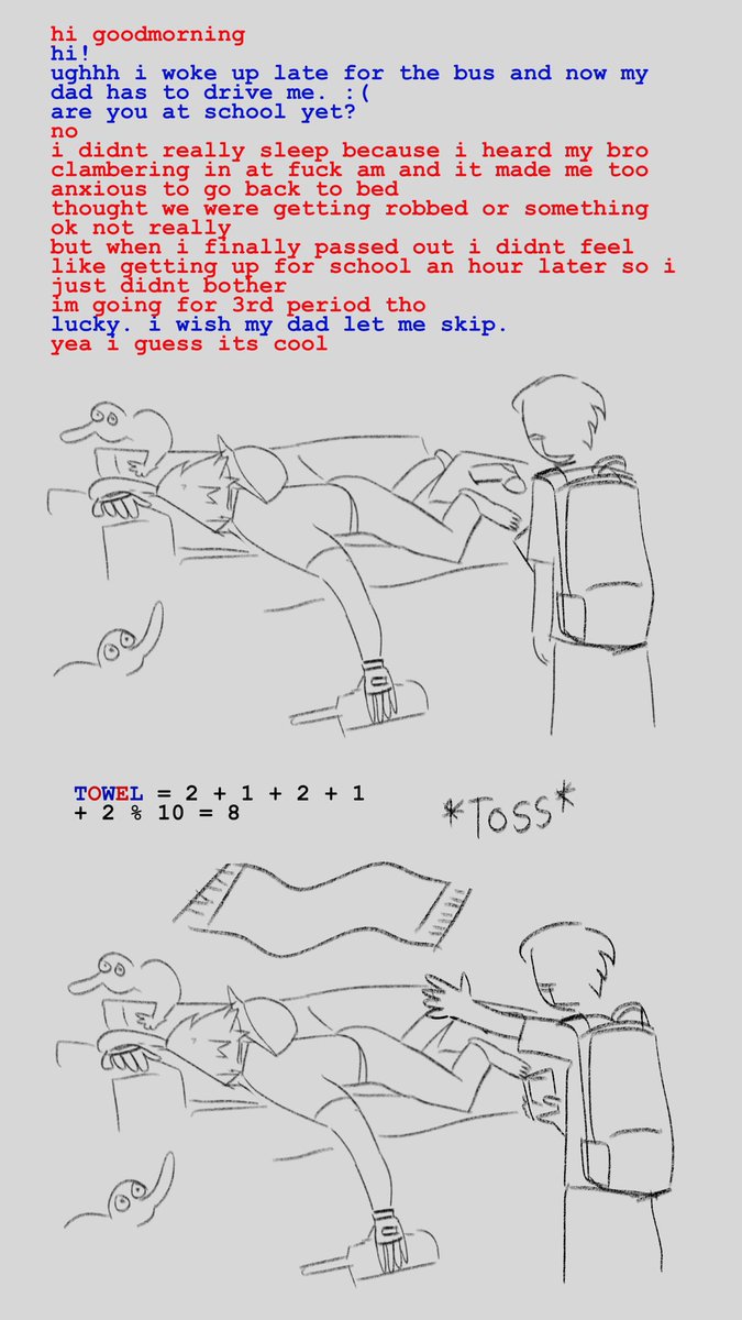 _jewag's tweet image. ""buddies"" do you catch my drift. i cant actually imagine bro having friends. anyway strider angst slop #homestuck