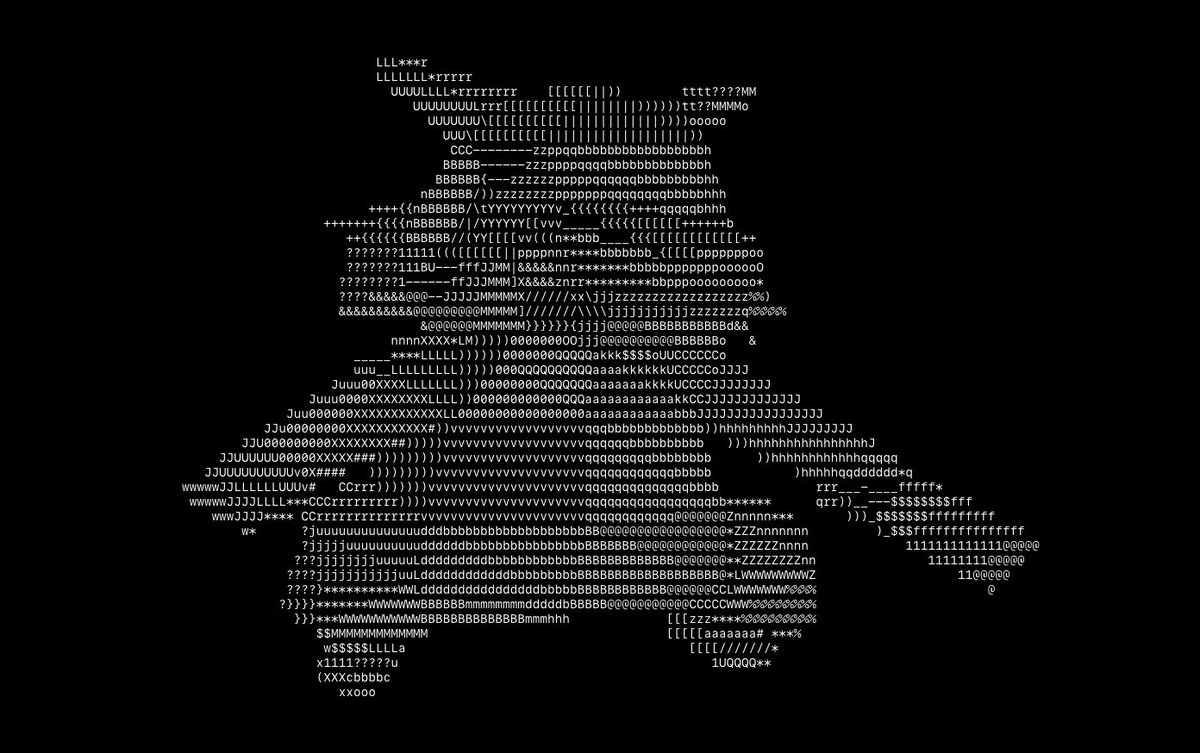 AndreaMfrog's tweet photo. I’m open sourcing today æski, a simple, free tool that generates 3D ASCII animations from a mesh.

The output is either a React Component with REAL characters animated through js, or the animation baked as a gif or video.

Web https://t.co/Ml1JY0DBZO
Repo below https://t.co/u0t2FGIf9e