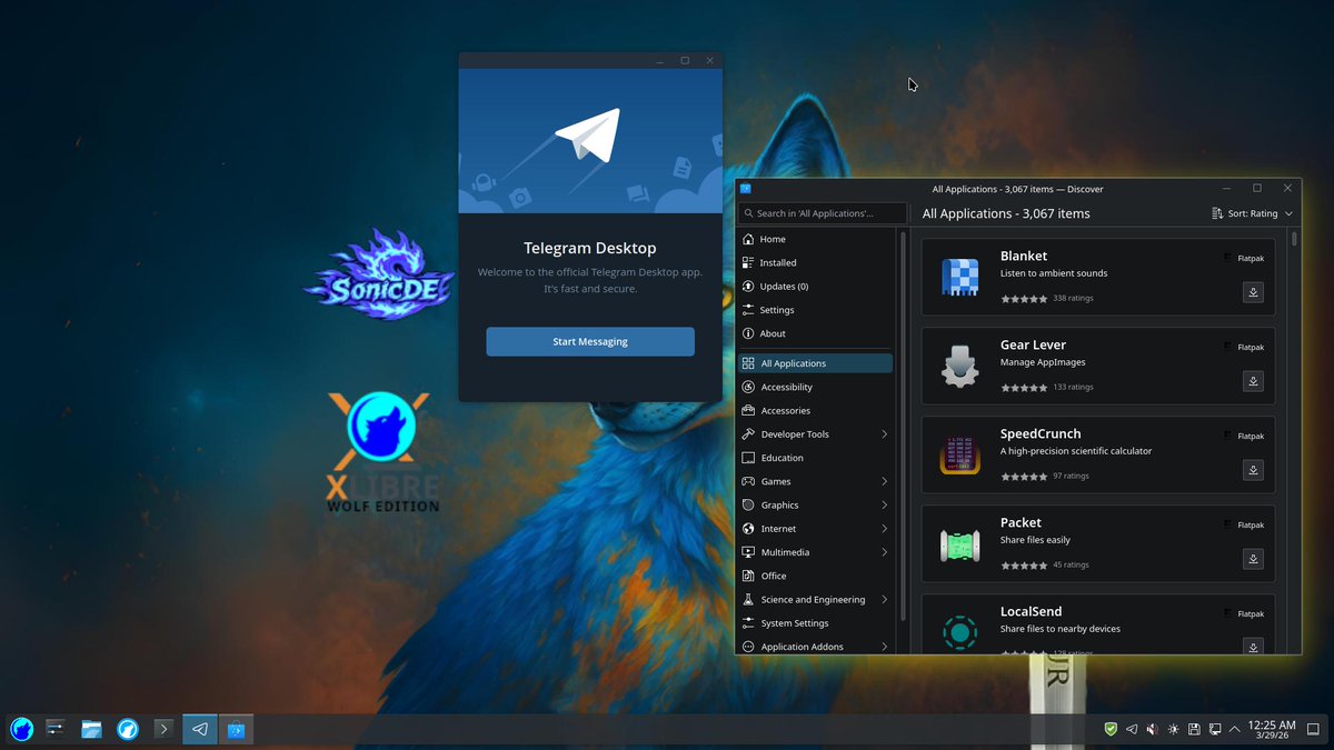 Vendefoul Wolf Linux tweet media