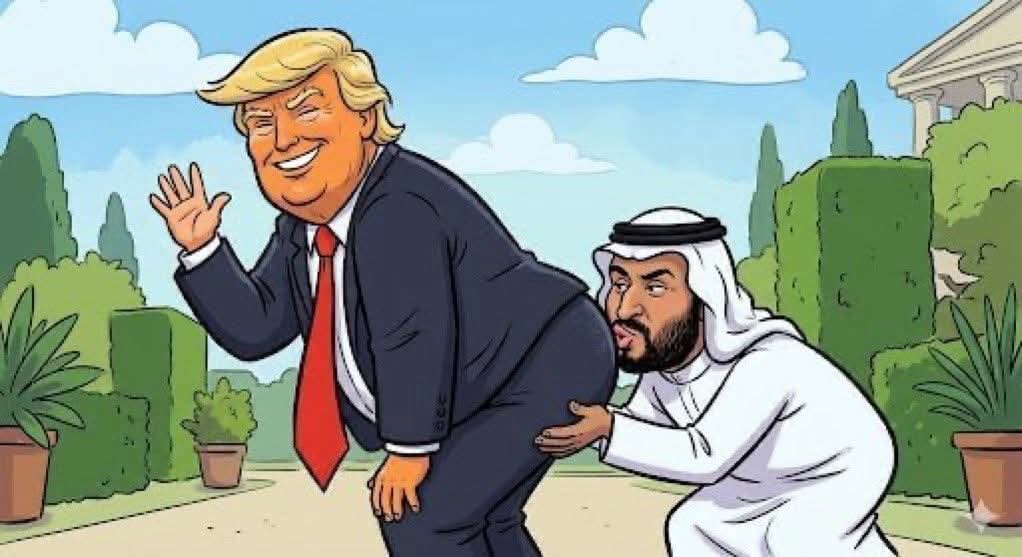 haitha73's tweet photo. #ترامب ملك السعودية المستقبلي #بن_سلمان لم يكن يظن انه سيقبل موخرتي لكنه يفعل ذلك الآن ومن الأفضل له ان يكون لطيفا معي..
ما هو رد بن سلمان والشعب المسوعد على هذه الإهانة https://t.co/HtMmejUTxr