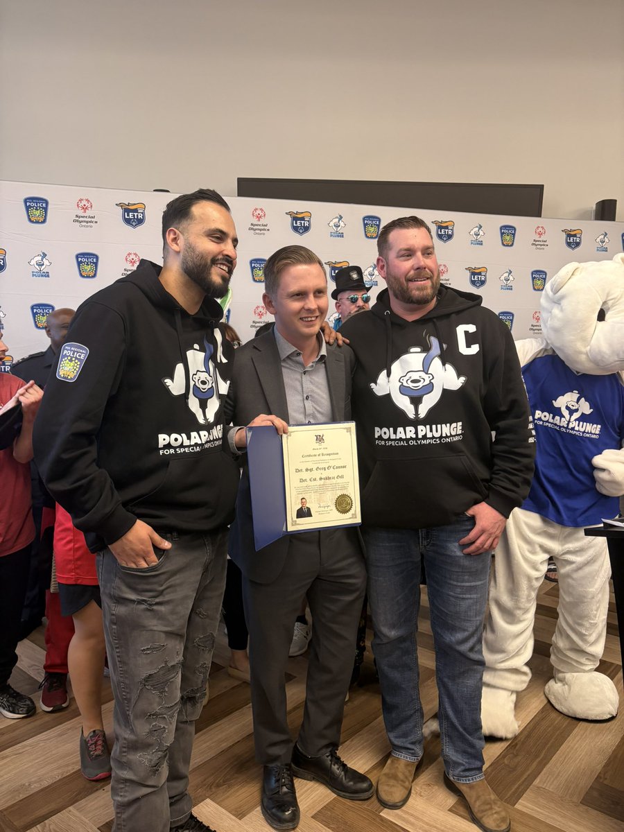 BramptonGraham's tweet image. Happy to join @PeelPolice at their Annual Polar Plunge in support of @SOOntario. 

The funds raised today will help over 23,000 special olympics athletes across the province! #freezinforareason