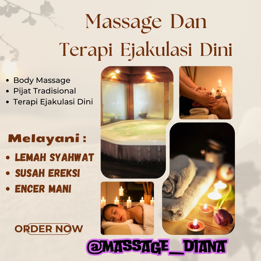 DI4NA5_TER4PI's tweet photo. Specilais Terapi Ejakulasi Dini
yang sudah berpengalaman 10 tahun di bidang SPA dan secara terlatih profesional tentunya...
Dengan  layanan / service yang sesuai
dan mengutamakan kualitas kinerja yg profesional serta menjaga privasi Client https://t.co/YoNLy2FXNA