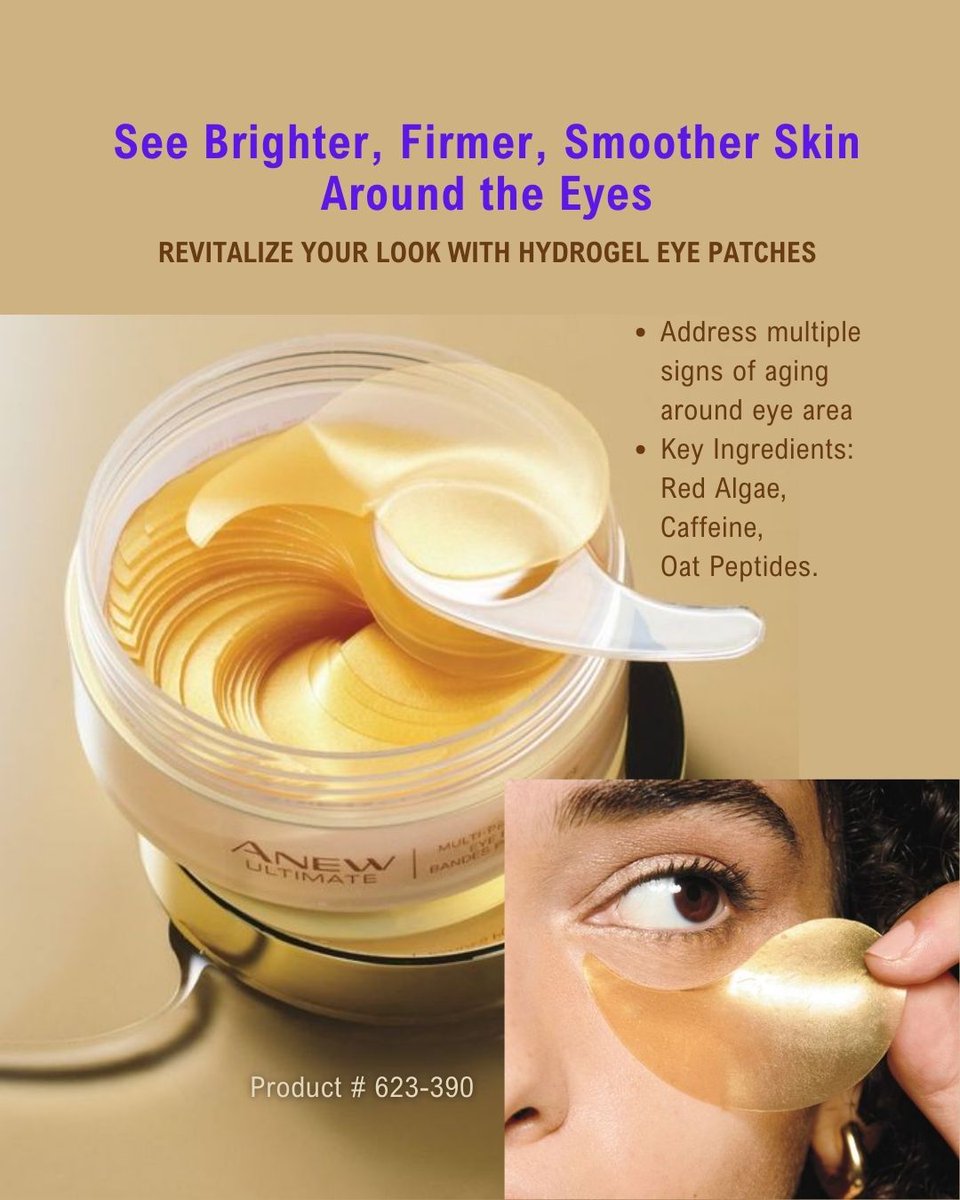 AvonLadyNJ's tweet image. Vintage glam meets modern skincare ✨ These eye patches de-puff, firm &amp;amp; brighten like your favorite timeless beauty secret with a 2025 upgrade. Ready to wake up those eyes? 👁️ bit.ly/4lARnud

#CleanBeauty #SkincareRoutine #EyeCare