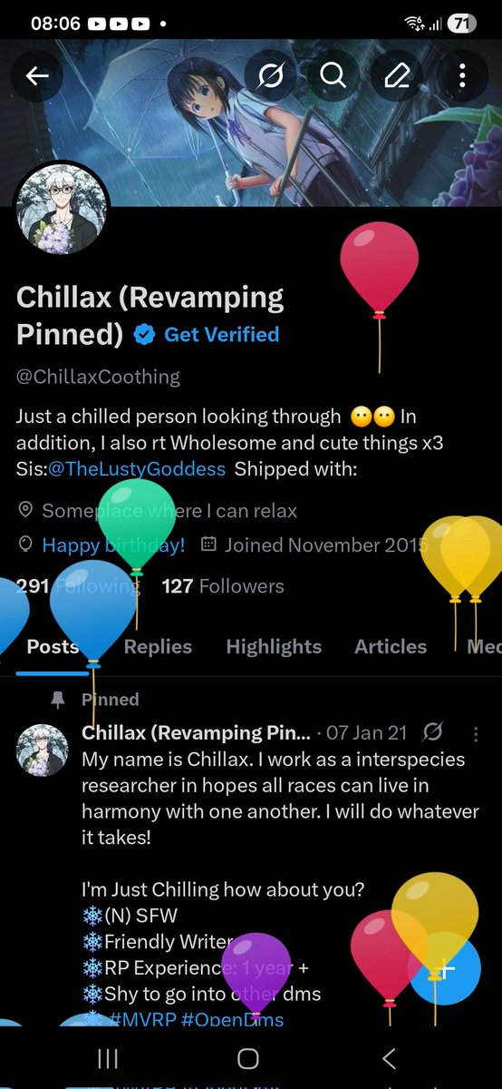 Chillax (Revamping Pinned) tweet media