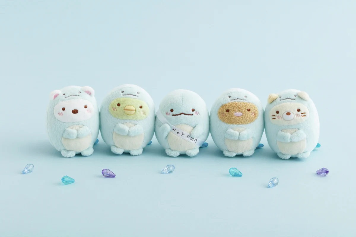 新品タグ付き すみっコぐらし てのりぬいぐるみ とかげ ハート 希少