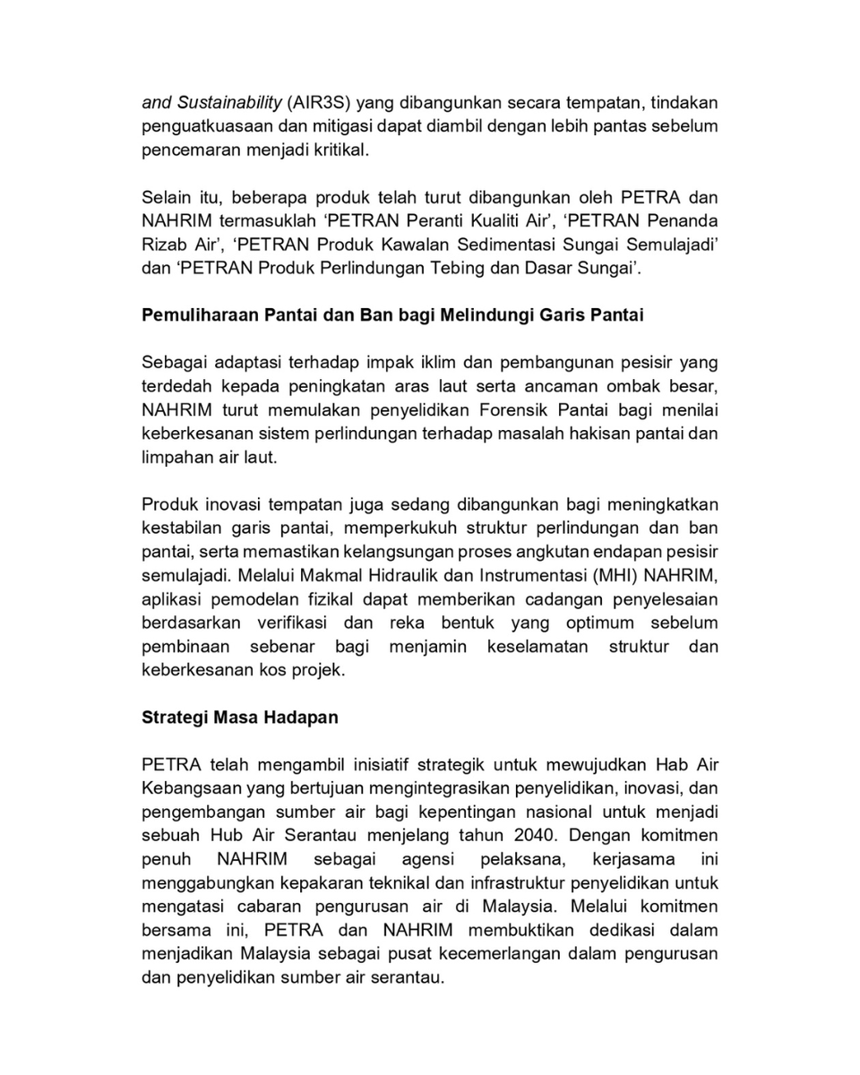 Kementerian Peralihan Tenaga dan Transformasi Air tweet media