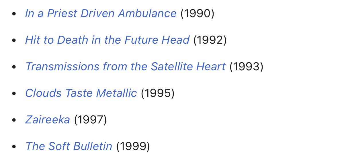 best band of the 90s imo, heater after heater culminating in one of the best records of all time, a galaxy away from where they were when the decade started. this is what it’s all about