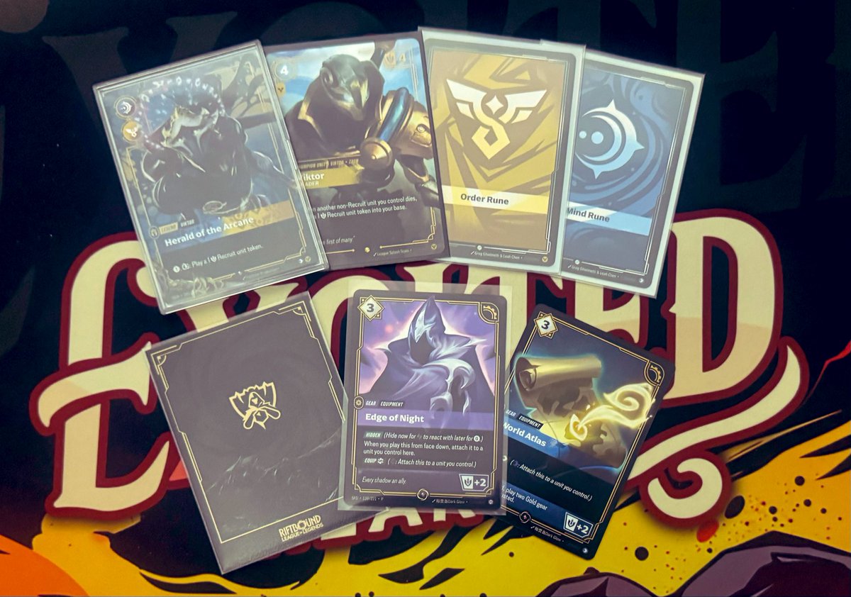 Played Viktor in my first skirmish today. Made top cut, placing 4th after Swiss, then losing to my team mate in cut

Really enjoyed the day, all games were fun 😁

Swiss: 3-1
R1: 🟢🟡 Azir, WLL
R2: 🟢🔵 Ornn, WW
R3: 🟠🟣 Sivir, WW
R4: 🔴🟣 Draven, WLW

T8: 🟢🟠 Master Yi, LWL

❤️‍🔥