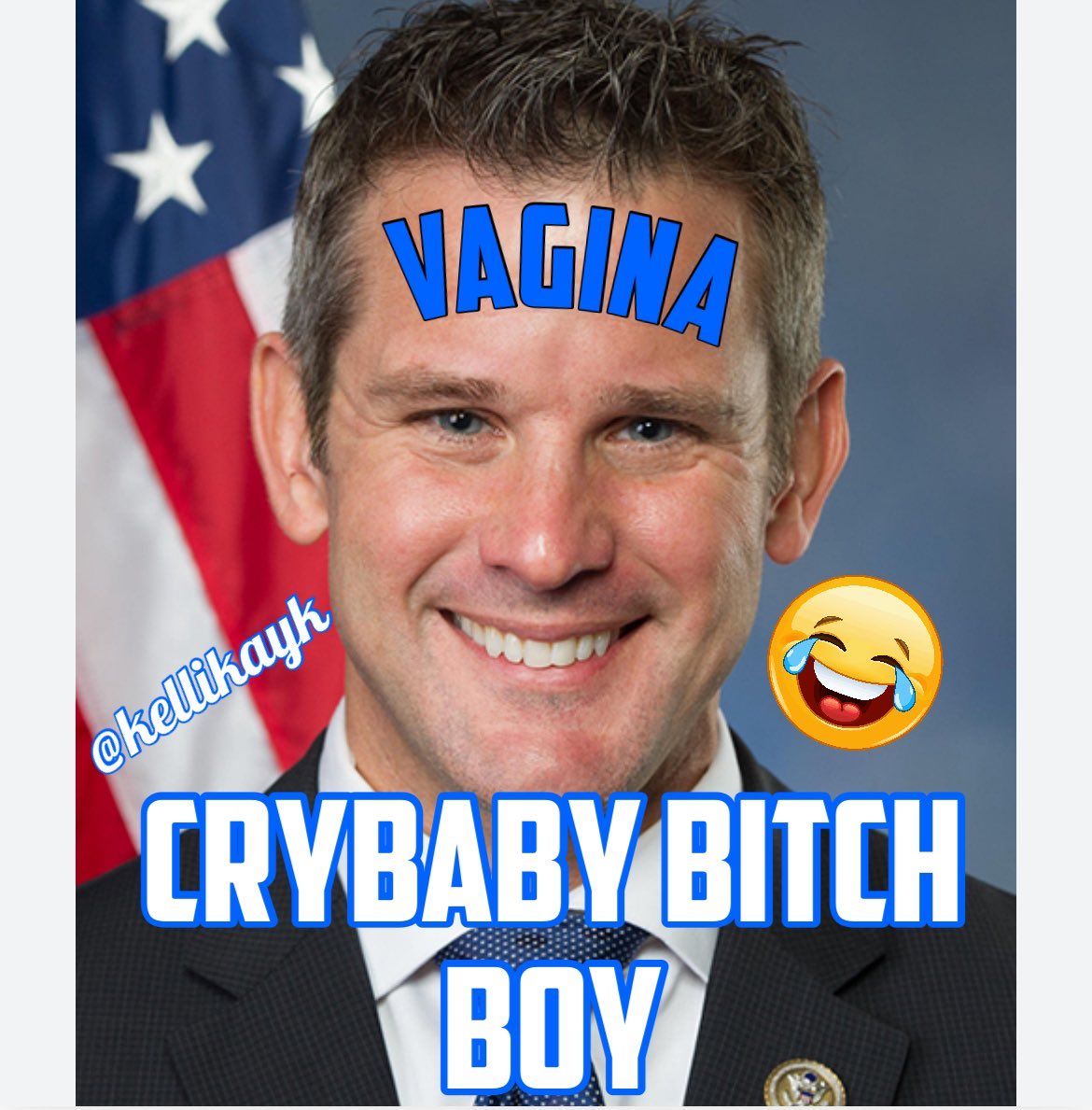 <a href="/AdamKinzinger/">Adam Kinzinger (Slava Ukraini) 🇺🇸🇺🇦</a> Who’s the lil bastard you’re walking with? Like father like son? 🖕🏿🤡