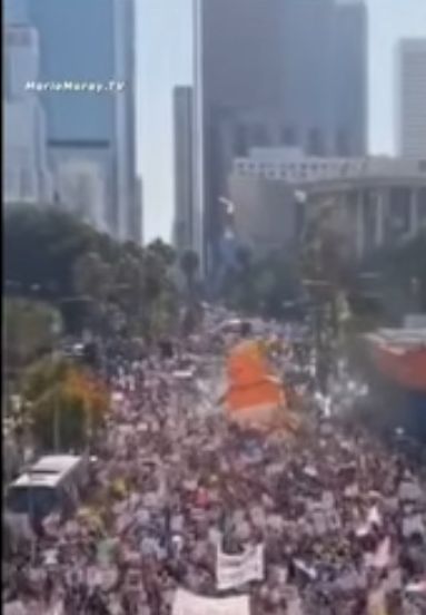 ImeldaCruzLope1's tweet photo. 🇺🇸 #EEU 7 millones se manifiestan en contra de las malas desiciones que se a tomado en el país por el Gobierno de #DonaldTrumpIsrael https://t.co/XKAlEg2jDQ