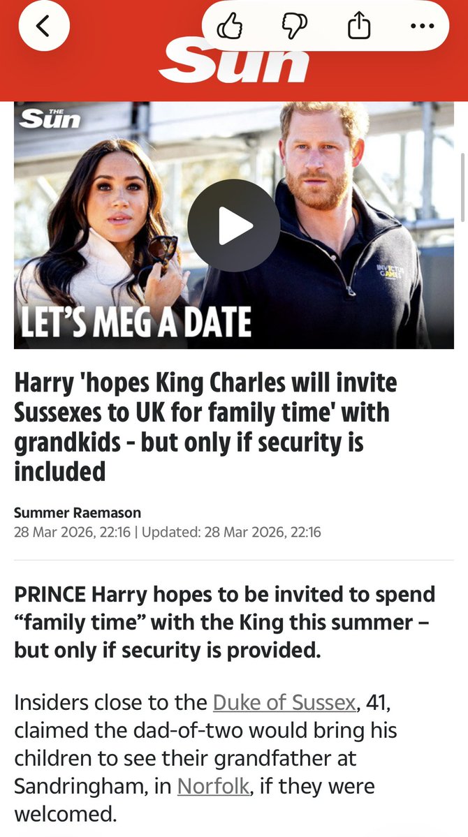 Harry, Meghan’s Spare tweet media