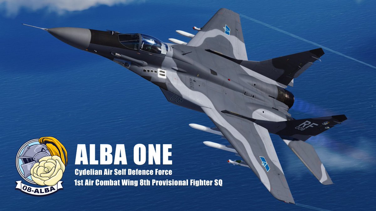 Katsuragi_____'s tweet photo. TAKE FLIGHT INTO STRANGER SKIES.

The MiG-29A -ALBA ONE- skin, based on the upcoming Ace-like "AT SKIES' EDGE", is now live on Nexus!

🖌️: @M4rkoza7 
📷: thehurkush
🖼️: @mackerelskydev 

 #ACE7 #AceCombat7 #エースコンバット #エースコンバット7 #エースコンバット7MOD写真部 https://t.co/nERQtzcY37
