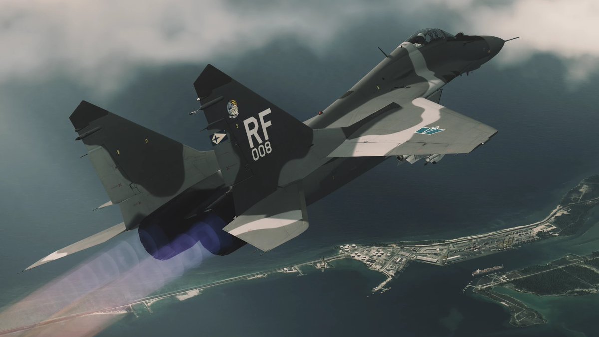 Katsuragi_____'s tweet photo. TAKE FLIGHT INTO STRANGER SKIES.

The MiG-29A -ALBA ONE- skin, based on the upcoming Ace-like "AT SKIES' EDGE", is now live on Nexus!

🖌️: @M4rkoza7 
📷: thehurkush
🖼️: @mackerelskydev 

 #ACE7 #AceCombat7 #エースコンバット #エースコンバット7 #エースコンバット7MOD写真部 https://t.co/nERQtzcY37
