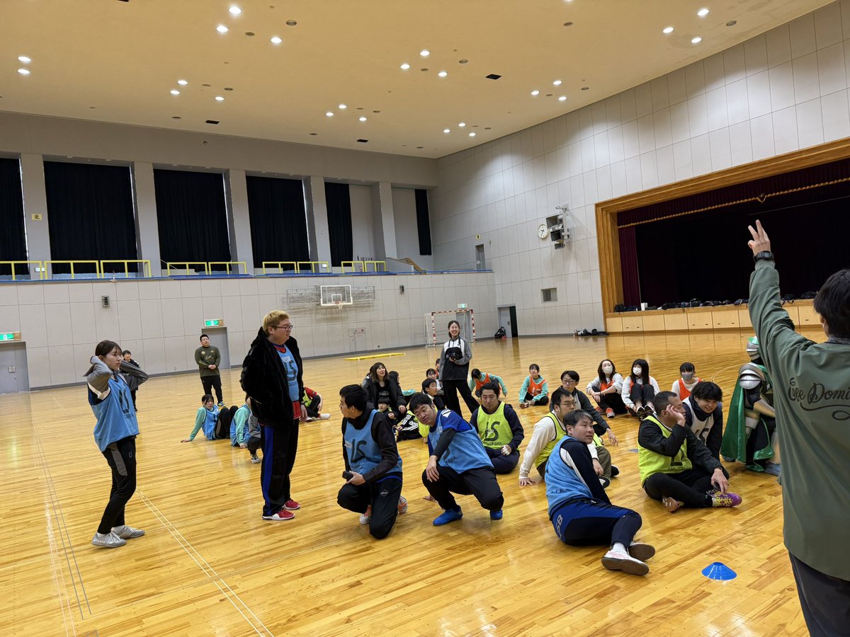 💐福井丸岡RUCK感謝祭💐
〜RUCKとわちゃわちゃ大運動会〜

スタートです！
4チームでいろいろな競技します🏃‍♂️

 #福井丸岡RUCK