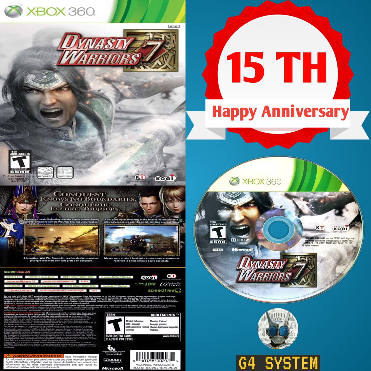 15 years ago

Dynasty Warriors 7 was released for Playstation 3 &amp; Xbox 360 in North America 🇨🇦 🇺🇸