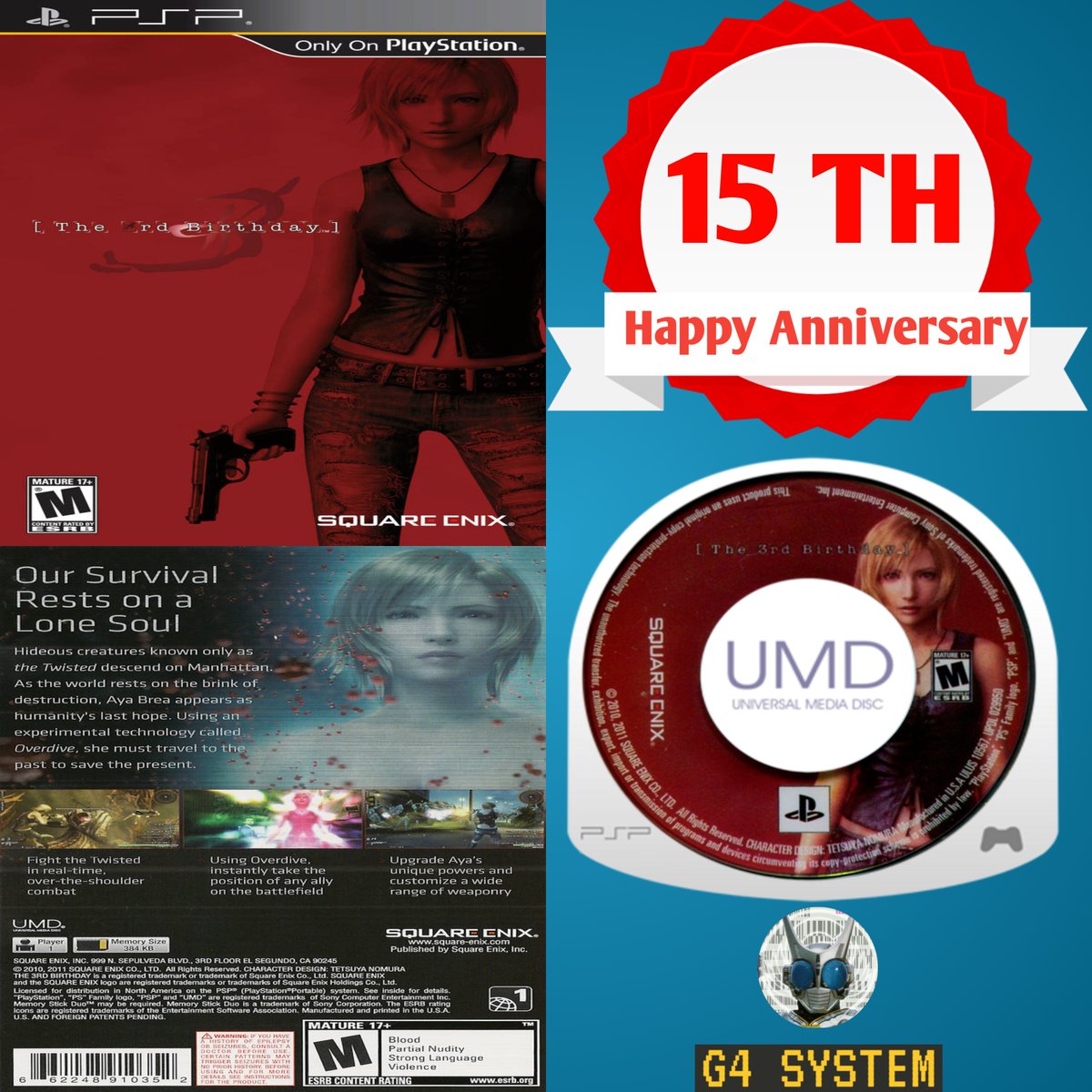15 years ago

The 3rd Birthday was released for Playstation Portable in North America 🇨🇦 🇺🇸