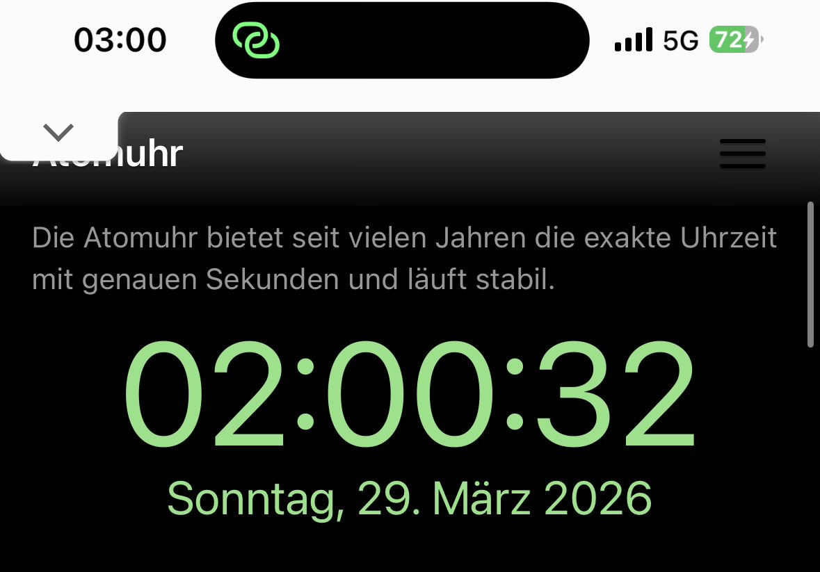 Die Frage ist, wie viel Uhr ist jetzt wirklich? 
#Zeitumstellung