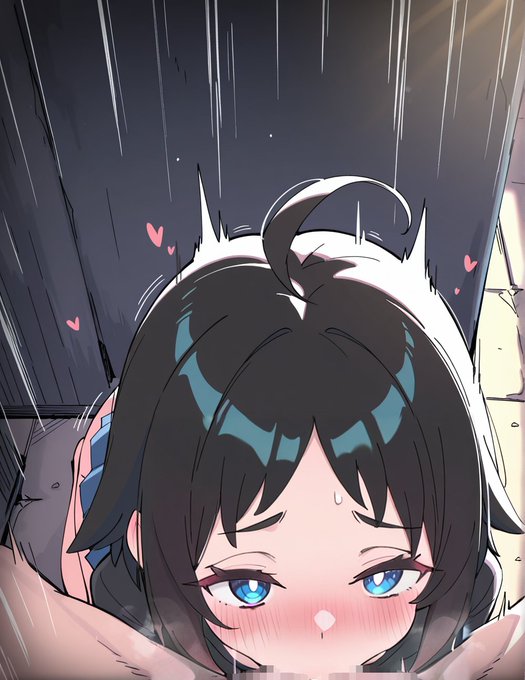 路地裏でフェラしてくれる妹 