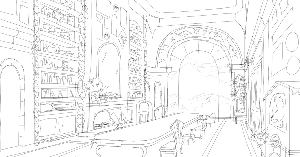 JadeWrenFolan's tweet photo. @AnimatedMau Hi! 
My name is Jade, I'm a background artist! Here are some of my older backgrounds!

I have more current work but it is under NDA but I'd be happy to share it privately if you're interested! 

I'm gonna throw this in the quoted post too :] https://t.co/0KP7PYzDeC