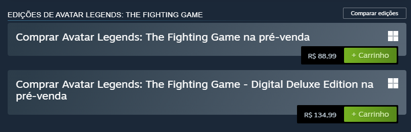 Astro7wave's tweet photo. @avatar_fighters  VAI CUSTAR 89 REAIS NA STEAM NO BRASIL!

Preço regionalizado, pois custa  30 dólares lá fora!
Lindo de ver a preocupação de regionalizar o preço em áreas com poder de compra reduzido!

Eu já ia comprar, mas agora vou pegar a versão deluxe e na pré-venda! https://t.co/SaN0KkQrsc