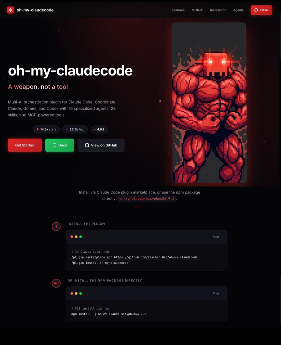 🚨 Claude Code just got superpowers.

Someone built a multi-agent orchestration layer on top of Claude Code that gives it 5 execution modes, 32 specialized agents, and 3-5x faster output. Zero learning curve.

No new tools. No new subscriptions. Just Claude Code running like it