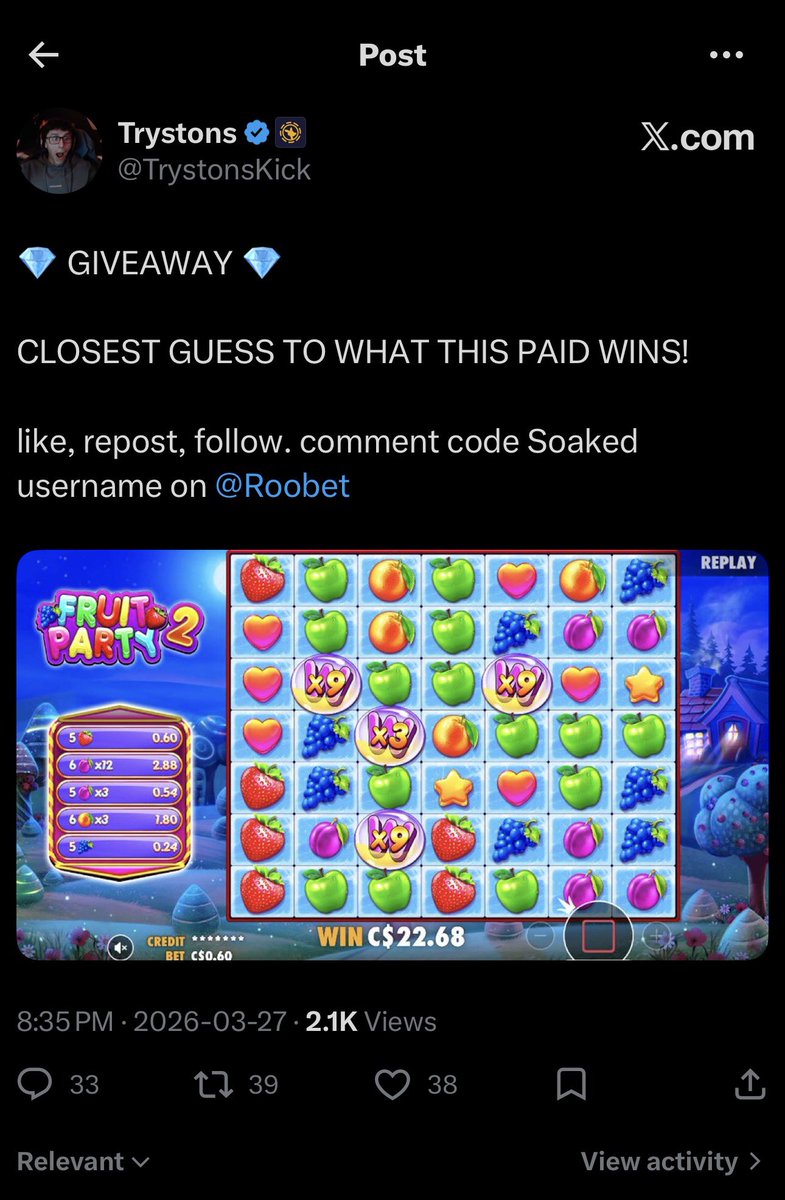 Trystons tweet media