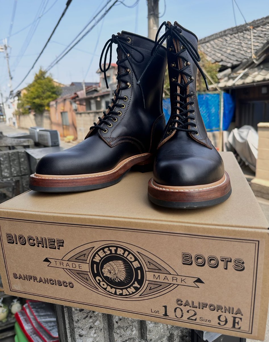 nobuwalkon's tweet photo. #WESTRIDE
LACE UP WORK BOOTS BLACK
本日デビュー
ぽかぽか陽気に新しいブーツをおろすのはワクワクしますねー、知らんけど(笑) https://t.co/CAX36fNK9Y
