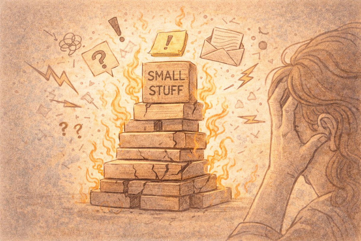 AnnaWhitfield79's tweet photo. It’s not the big things.

It’s the small ones… suddenly feeling big.

Midlife doesn’t make life harder — it lowers the buffer.

New post: Why Small Things Suddenly Feel Big
https://t.co/75fUziYrSG

#menopause #perimeonpause #womenover40 https://t.co/ajz53JewOO