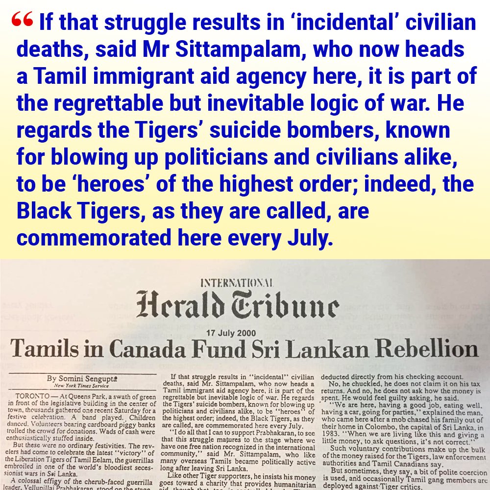 SriLankanEye's tweet photo. 🇱🇰 Peaceful Tamils who now cry "genocide" and play victim. 

Close to 17 years after the end of the war they still shamelessly gather in public ceremonies every year to celebrate the genocidal killers of Sinhalese &amp; Muslims as "Great Heroes"

#SLnews #Sinhala #Jaffna #Eelam #LTTE https://t.co/pCzSerYCU9