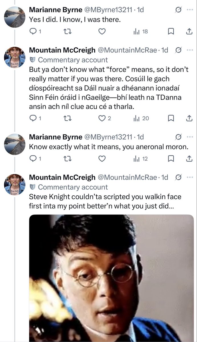 To my Gaeilgeoir moots, how bad did I butcher this? The speakin I can do. The readin &amp; writin is a new skill.