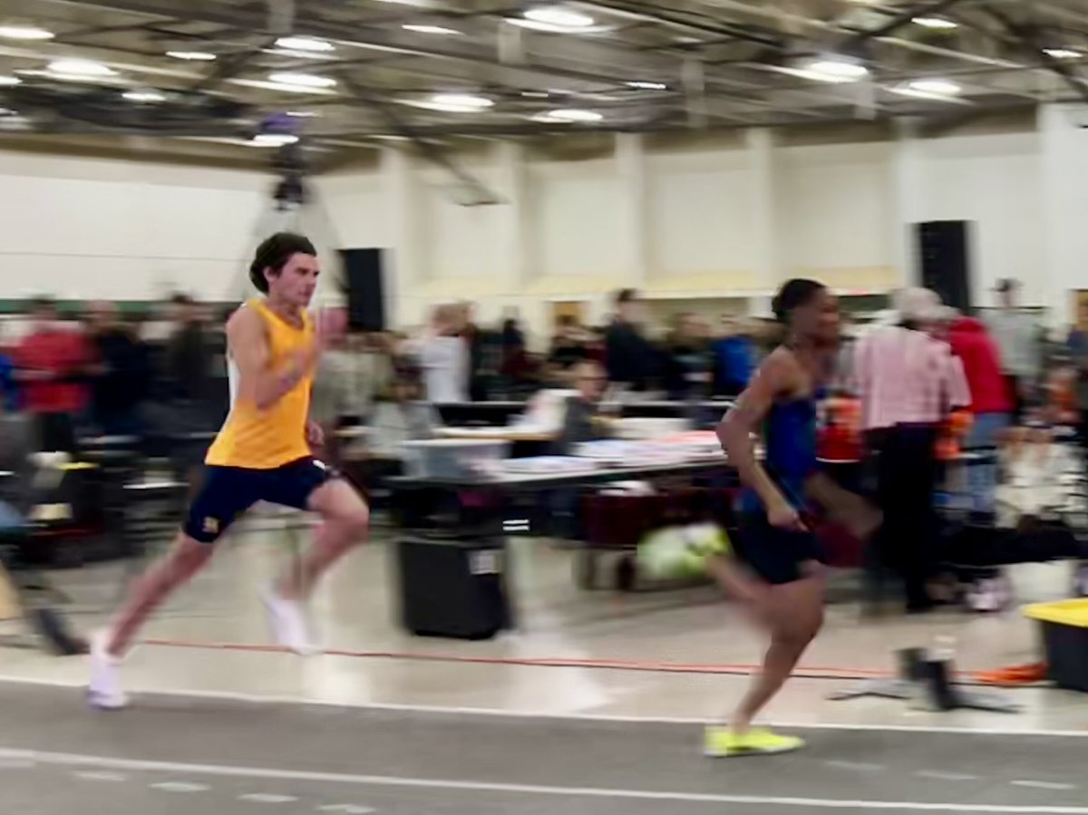 BABlueKnight's tweet photo. Opening meet for track today at UW-Parkside!

Lots of PRs while Ethan Potthast set the school record in the triple jump again at 41’ 9.5”

Ethan placed first in the triple jump, while Mila Libbey finished second in the 800 and Danny Weiner finished second in the 400 https://t.co/zatGMFisYM