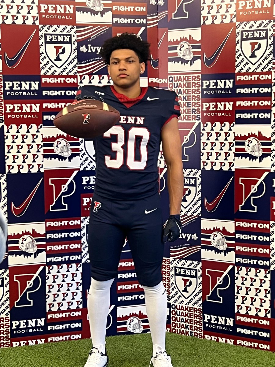 ktylersaint21's tweet photo. Had a great visit to @PennFB . Appreciate @CoachForeman42 and @rwsantos2 for the invite. Amazing facilities. Learned a lot today and can't wait to be back!
@KinslerLatish @PennFBrecruit @NMfootball @coachjmyles @AlPopsFootball @sullyp3 https://t.co/MsoTlvIjKO
