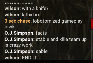caitsleftnipple's tweet photo. Not my normal posts, but I thought yall would get a laugh out of this DBD EGC I just had. First image is mine + their builds. More in a comment thread, as I can only add 4 images https://t.co/LEZJnOsyzX