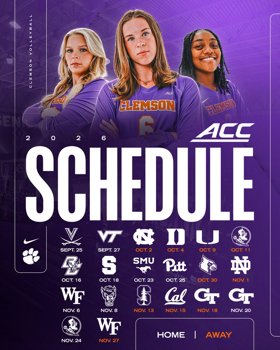 Clemson Volleyball 🏐 tweet media