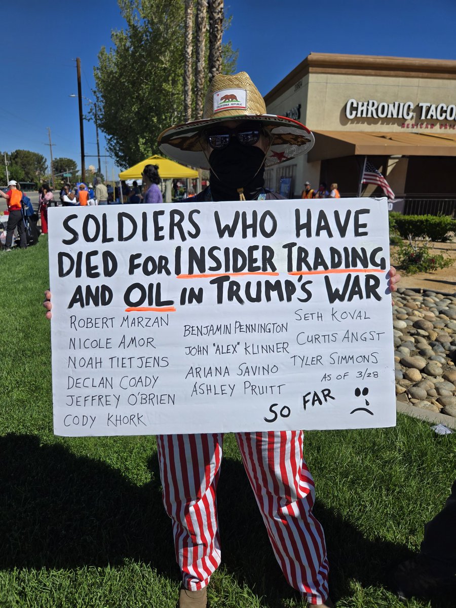 IndivisibleAV's tweet photo. Another #NoKings constant: veterans! They want it to be known that military service doesn't automatically mean they support Trump. https://t.co/NYOiuxxNWN