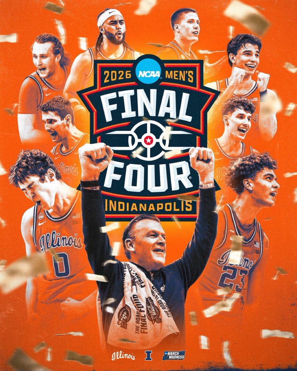 RunningHeartDad's tweet photo. #𝗩𝗜𝗖-TOR-EE #𝗜𝗟𝗟-I-NOISSSS #𝗩𝗔𝗥-SI-TEE
#Illini men’s 🏀 𝗔𝗗𝗩𝗔𝗡𝗖𝗘, see you INDY‼️

▪️ Wagler with a team high 25 points.
▪️ First Final Four in 21 years.

#𝗘𝘃𝗲𝗿𝘆𝗗𝗮𝘆𝗚𝘂𝘆𝘀 | #𝗛𝗧𝗧𝗢 | #𝗙𝗔𝗠𝗜𝗟𝗟𝗬 | #𝗪𝗲𝗪𝗶𝗹𝗹𝗪𝗶𝗻 https://t.co/JwvHUNeW4M