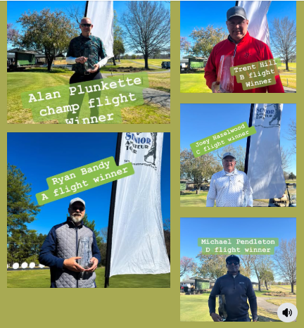 inkygolftour's tweet photo. 🏆Senior Amateur Tour – Season Opener

Madisonville CC brought the heat, and so did our winners:
Champ: Alan Plunkette (77)
A Flight: Ryan Bandy (77)
B Flight: Trent Hill (77)
C Flight: Joey Hazelwood (86)
D Flight: Michael Pendleton (85)
Strong start to the season—more to come. https://t.co/wAZCs2SSzd