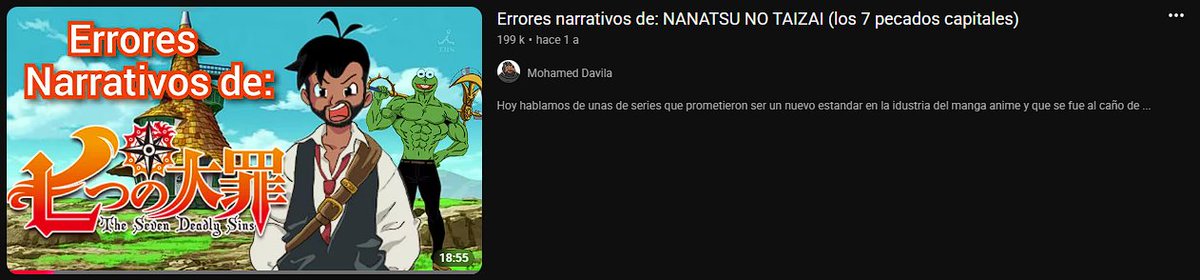 acabo de ver este video de nanatsu no taizai y la verdad, creo que plasma bien el hate que le tiran a la obra, era tan buena que verla morir tan mediocremente es lo que hace que la odiemos

pd: sigo pensando que el autor solo pensó la primera temporada por eso es god xd