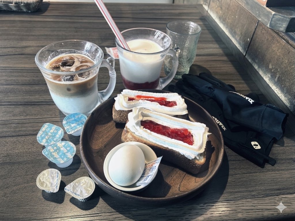 糖分厨ワイの朝ごはん、みんなおはよ