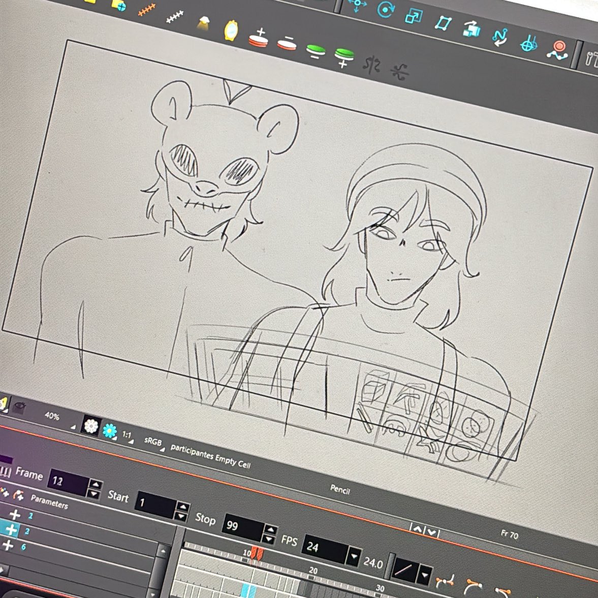 Ando cocinando una mini mini mini mini animación de lo creepy que se anda poniendo el cucurucho y los sonidos del qsmp jsjsjs lo subo pasado mañana yo creo