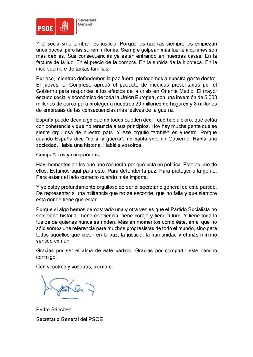 PSOE tweet media