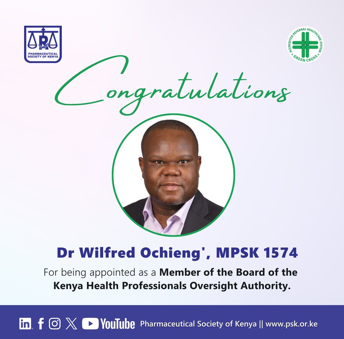 The Pharmaceutical Society of Kenya (PSK) tweet media