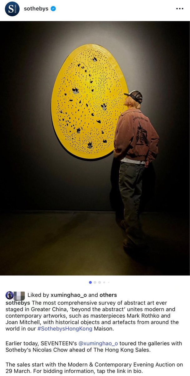 Fanbase_of_XMH's tweet photo. 🐸 260327 HK Art Tour -Industry Recognition

1⃣️ Alex Sun - CEO of Shidao Jiaren Media Group (includes: Marie Claire China, W Magazine China…)
2⃣️ W Magazine
3⃣️ Sotheby's- the oldest &amp; largest internationally recognised firm of fine art auctioneers

#minghao #THE8 #디에잇 https://t.co/IouMCbXYOV