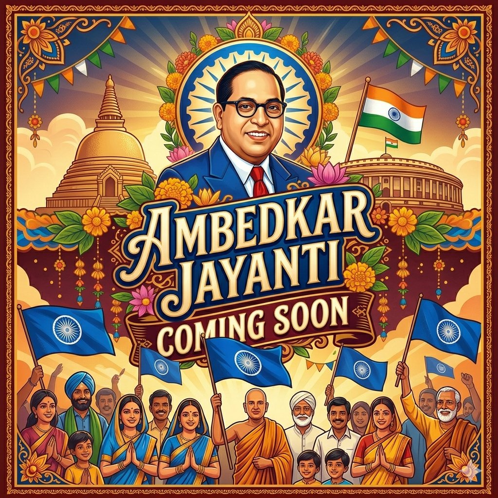 Coming Soon ➡️ Ambedkar Jayanti 💙✨💥 
#AmbedkarJayanti #JayBhim