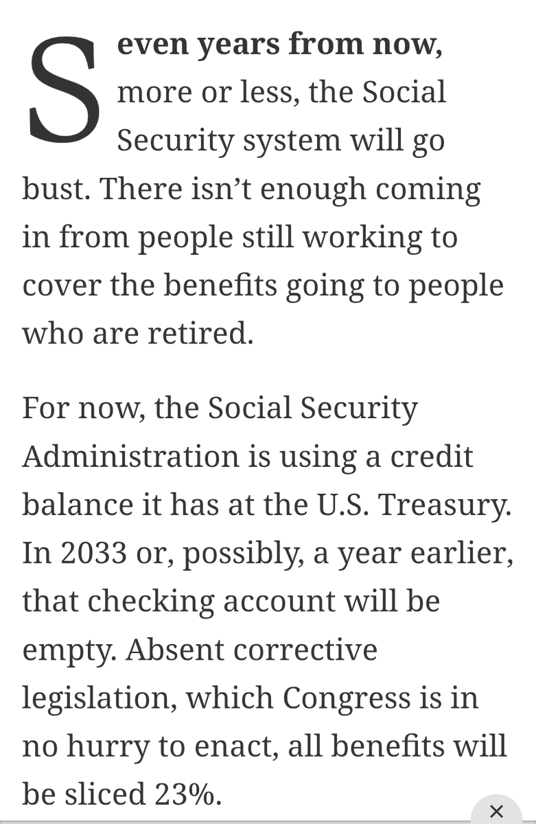 zander's tweet photo. So glad I've been putting a 1/4 of my paycheck into a system for my entire life that will go bust precisely when it is supposed to pay out. Thanks boomers. https://t.co/RsHxzNujfk